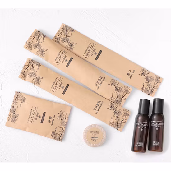 Suprimentos Hoteleiros Eco Friendly Amenities Kit Higiene Odontológica SPA Banheiro Descartável Airbnb Hotel Amenities Conjunto de Higiene Pessoal