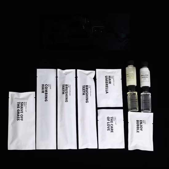 Kit de produtos de higiene pessoal descartáveis ​​5 estrelas personalizados para hotéis de luxo personalizados, conjunto de amenidades para hóspedes, fabricantes